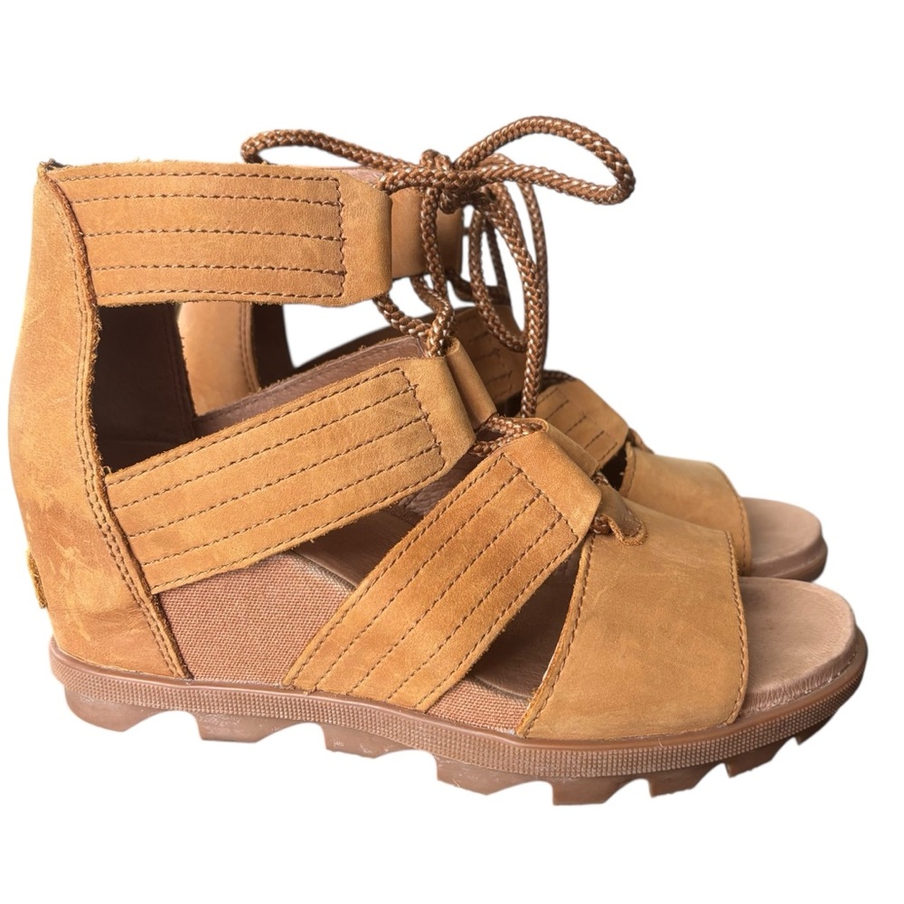 SOREL Women's Joanie II Lace Wedge Sandals Size 8.5